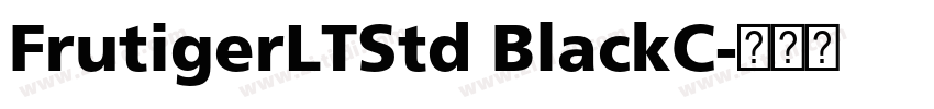 FrutigerLTStd BlackC字体转换